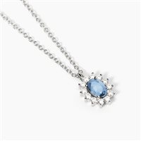 Collana Mabina Donna COOL OR Rétro? in Argento Acquamarina sintetica 553644 - 553644